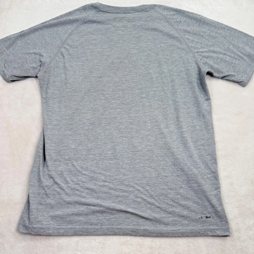 Adidas Ultimate Tee Mens Gray Heather‎ Performance Logo T-Shirt Large 4897A